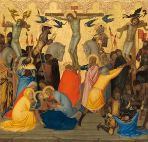 Çarmıha Gerilme, c.1380 (ahşap panel üzerinde yumurta tempera ve altın varak)