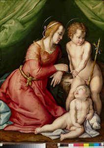 Aziz John ile Madonna ve Çocuk by Andrea del (workshop of) Sarto