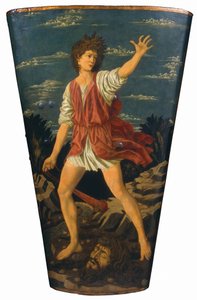 Goliath Başkanı ile David by Andrea del Castagno