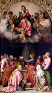 Assumption Passerini Boyama Andrea del Sarto (1486-1531) 1522 Dim.379x222 cm Floransa, Palazzo Pitti by Andrea del Sarto
