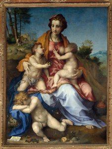 Andrea del Sarto (1486-1531) 1518 Sun tarafından Charite Tablo. 1.85 x 1.37 m. Paris. by Andrea del Sarto