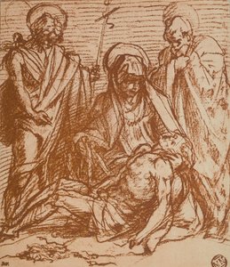 Bakirelerin kollarında Ölü İsa (Pieta) by Andrea del Sarto