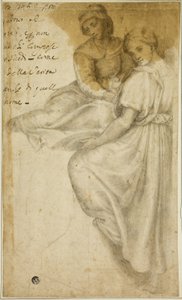 Aziz Anne ve Salver ile Ayakta Kadın by Andrea del Sarto