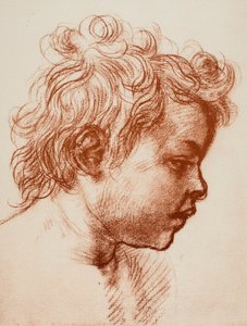 Kutsal Ailenin St. John (çocuğu) başkanı için çalışma, Palatina Gallery, Pitti; Andrea del Sarto tarafından çizim, Çizimler ve Baskılar Bölümü, Uffizi Galerisi, Floransa by Andrea del Sarto