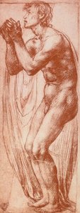 Bir erkek figürünün incelenmesi; Andrea del Sarto