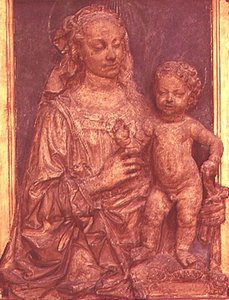 Madonna ve Çocuk (ahşap) by Andrea del Verrocchio