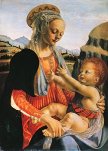 Madonna ve Çocuk, yaklaşık 1470, Andrea del Verrocchio (1437-1488), Ahşap üzerine yağlı boya, 75.5x54,8 cm