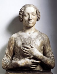 Bir demet çiçekli kadın Andrea di Francesco di Cione dit il Verrocchio