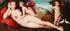 Kutsal ve Saygısız Sevgiyle Venüs, by Andrea di Alessandro Bresciano