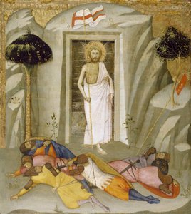 Diriliş, c.1390-1410 (panelde tempera boyası ve altın varak)