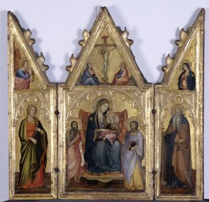 Madonna ve Çocuk ile Üç Parçalı, c.1400 (ahşap üzerine tempera)