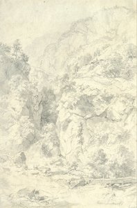 Dağlık Manzara by Andreas Achenbach