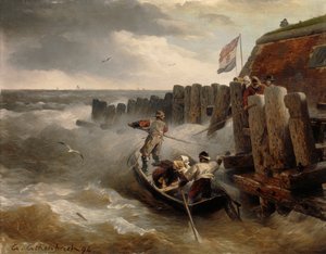 deniz manzarası, 1894 by Andreas Achenbach
