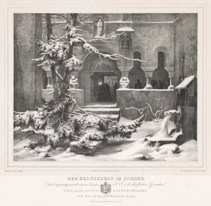 Karlı Kilise Bahçesi, c. 1835. by Andreas Borum