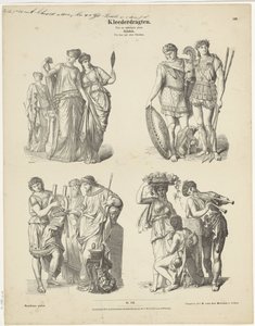 Giysiler / Yirmi dördüncü rekor. / Yunanlılar. / İsa'dan önceki zamandan (nesne üzerindeki başlık) Munchener plakaları (nesne üzerindeki seri başlığı) by Andreas C. Müller