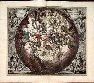 Makrokozmik Uyum veya Yaratılmış Tüm Evrenin Genel ve Yeni Bir Kozmografisini Gösteren Yeni ve Evrensel Bir Atlas by Andreas Cellarius