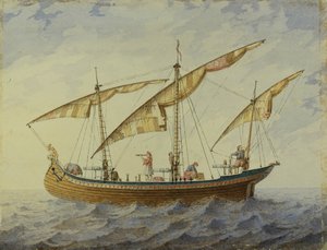A. Adam tarafından Corsair balesi için sahne tasarımı, 1863