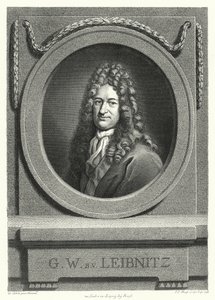 Gottfried Wilhelm Leibniz, Alman filozof, matematikçi ve bilge (gravür) by Andreas Scheits