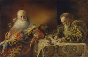 Bir ferman yazılır, 1890 by Andrei Andreevich Karelin
