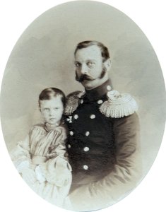 Çar Alexander II ve kızı Grandüşes Maria Alexandrovna, 1850