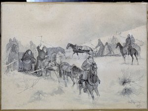 Martha Borlettskaya (Marfa Posaniksa veya Martha la Mairesse) by Andrei Petrovich Ryabushkin