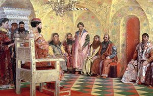 Çar Mihail Fyodoroviç (1596-1645), Odasında Oturan Boyarlarla, 1893