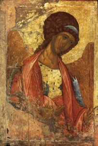 Başmelek Mikail (rus simgesi), Andrei Rublev veya Andrej Rubljov (1360-1430) tarafından, 1410 ile 1420 arasında boyanmış (ahşap üzerine resim)