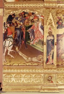 St. George sunağı, Valencia, c.1420 (çam panel üzerinde tempera ve yaldızlı) by Andres Marcal de Sas
