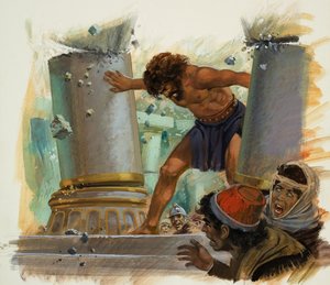 Samson (kağıt üzerine guaj)