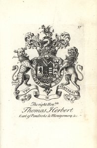 Sağ onurlu Thomas Herbert, Pembroke ve Montgomery 8. Earl arması ve arması by Andrew Johnston