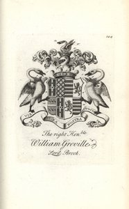 Sağ onurlu William Greville, 7 Baron Brooke arması ve arması by Andrew Johnston
