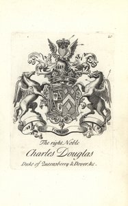 Sağ asil Charles Douglas, Queensberry ve Dover 3. Duke arması ve arması by Andrew Johnston