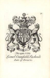Sağ asil Lionel Cranfield Sackville, Dorset Dükü