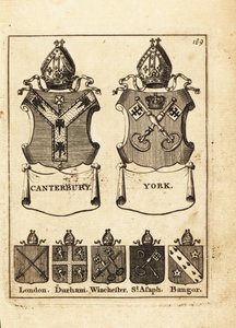 Canterbury, York, Londra, Durham, Winchester, St Piskoposlarının arması by Andrew Johnston