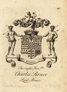 Saygıdeğer Charles Bruce, Lord Bruce, Ailesbury 3. Earl, Elgin 4. Earl'ün arması