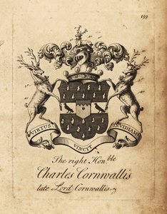 Çok Sayın Charles Cornwallis, Lord Cornwallis, 4 Baron Cornwallis arması