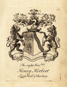 Saygıdeğer Henry Herbert, Cherbury Lordu Herbert, Cherbury Baron Herbert (veya Chirbury) arması by Andrew Johnston