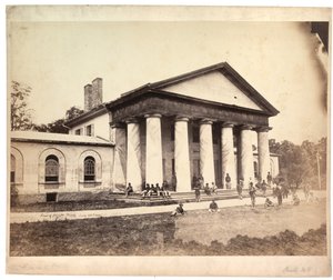 ಆರ್ಲಿಂಗ್ಟನ್ ಹೌಸ್ ಮುಂಭಾಗ, 28 ಜೂನ್ 1864 (ಸೆಪಿಯಾ ಫೋಟೋ) ಟರ್ಕ್