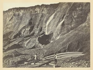 Hidrolik Altın Madenciliği, Yakın Dutch Flats, California, C. P. R. R. by Andrew Joseph Russell