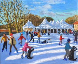 Aydınlık sabah, Hampton Court Palace Buz Pisti, Londra, 2018, by Andrew Macara