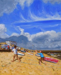 Topu yakalamak, St Ives, 2016, by Andrew Macara