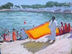 Kurutma Sari, Pushkar by Andrew Macara