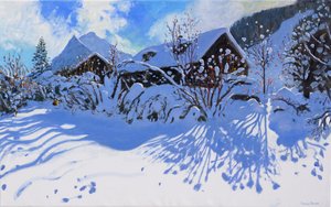 Taze kar, Morzine Köyü, 2015, by Andrew Macara