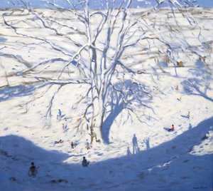 Hillside, Rowsley yakınlarındaki Elton, 2008 by Andrew Macara