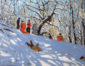 Kızak, 2010 (tuval üzerine yağlı boya) by Andrew Macara