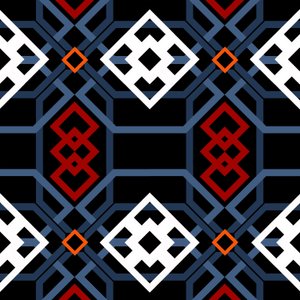 Endülüs geometrik, 2018, dijital