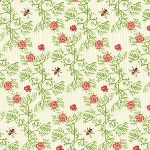 Honey Bee Floral, 2017 (mürekkep suluboya, dijital)