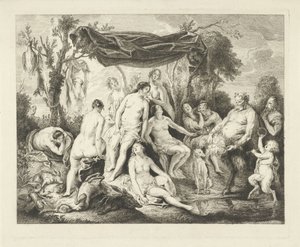 Diana ve Silenus Banyosu by Andries Lens