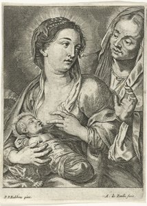İsa Çocuk ve Anna ile Meryem by Andries Pauli