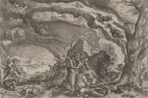 Şabat Gününe Hazırlanan Cadılar, ca. 1610. by Andries Stock